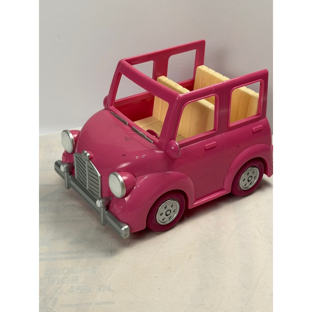 Li'l Woodzeez Pink Happy Camper Car Toy Vehicle by Battat Honeysuckle Hollow